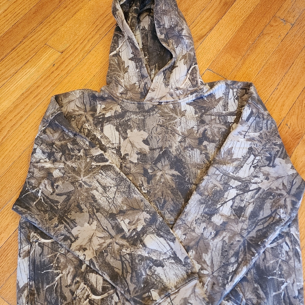 Hollister Brown Camouflage Boxy Fit Hoodie